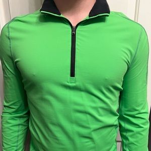 Mens Lululemon Green Quarter Zip Size M